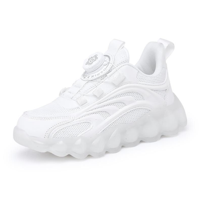 Children and girls girls face new walking shoes running spring little girl 2025 sports shoes classmate shoes button little girl