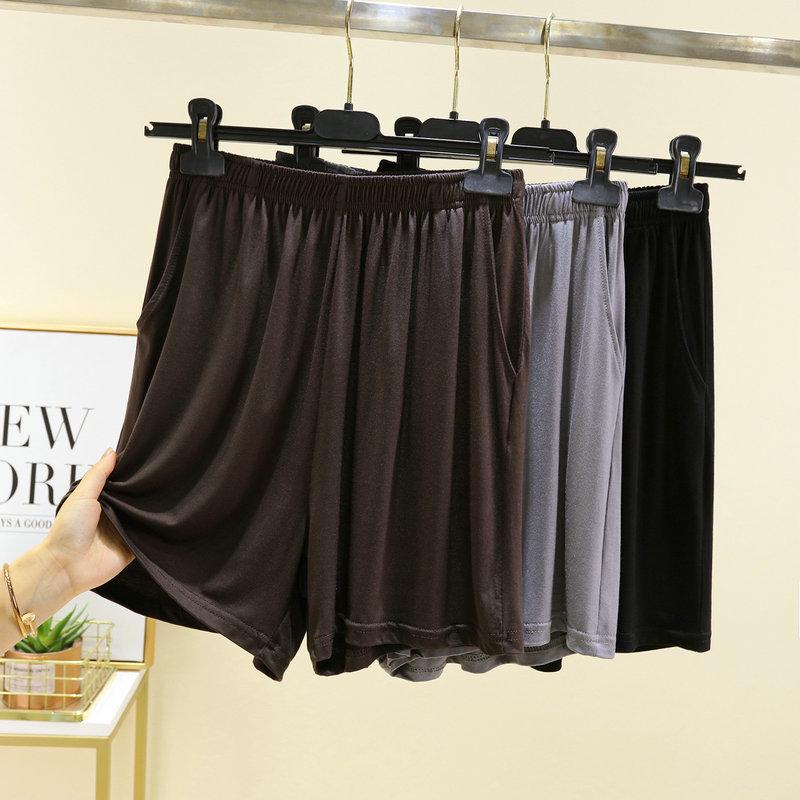 2023 Summer Loose Modal Pajama Shorts with Pockets - Lightweight, Anti-Exposure, Large Size.