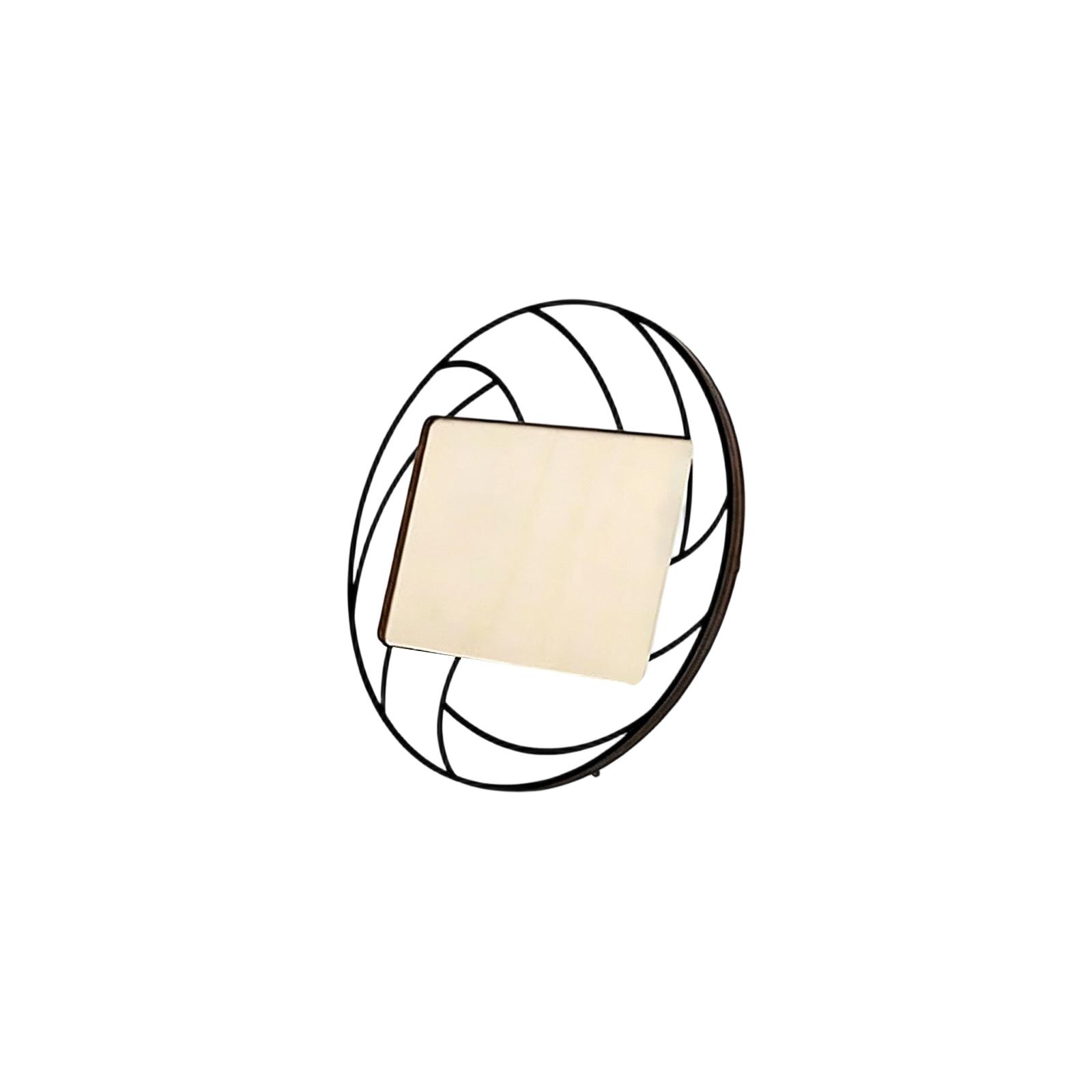 Wooden Sports Theme Tabletop Display Frame for Balls Decorative Home Ornament with Circular Design Suitable for Various Sports Memorabilia One Size