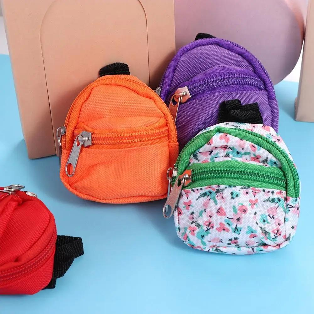 Gifts Dollhouse Decor With Zipper Mini Backpack Rucksack 16 Bjd Bjd Doll Schoolbag Doll Bag Miniature Doll Bag Doll Backpack