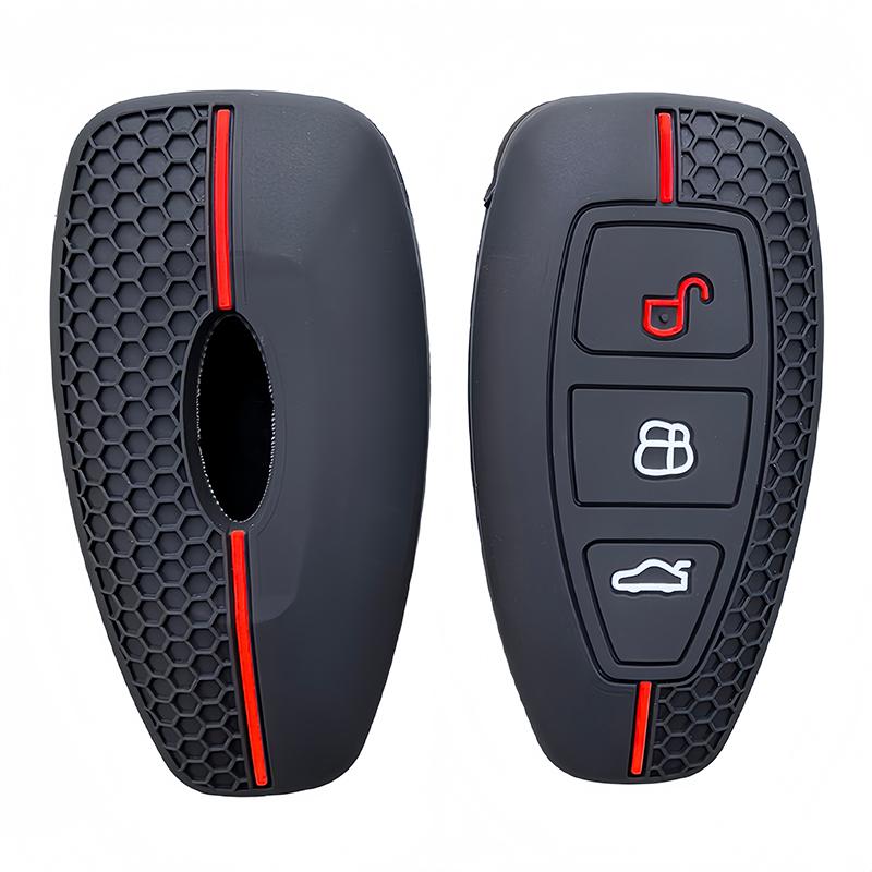New Silicone Car Key Case For Ford Puma Grand C Max Focus Mondeo Kuga Fiesta Ecosport Transit Kuga Silicone Remote Key Case