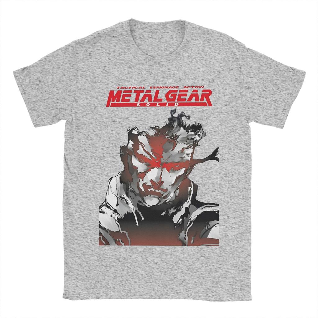 Metal Gear Solid Game T Shirt Beach Pure Cotton T Shirts For Man Leisure Custom DIY Tee Shirt Short Sleeve Classic Tops