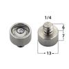 Small Bullseye Spirit Level Nivel Bubble Bead with Screw M6 M10 1/4 3/8 Inch Leveling Tool With Nail Dia 13mm 15mm 18mm1PCS