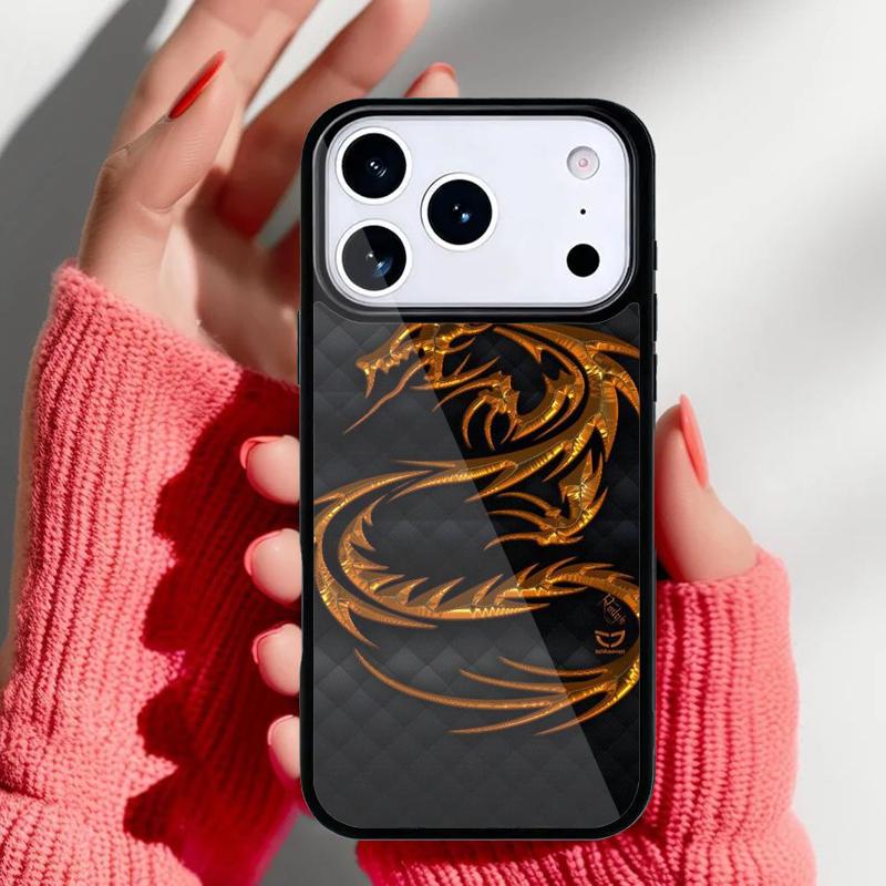 yellow Dragon Phone Case for iPhone 17 Air 16e 15 14 13 Pro Max Back Cover for 12 11 Pro Coque