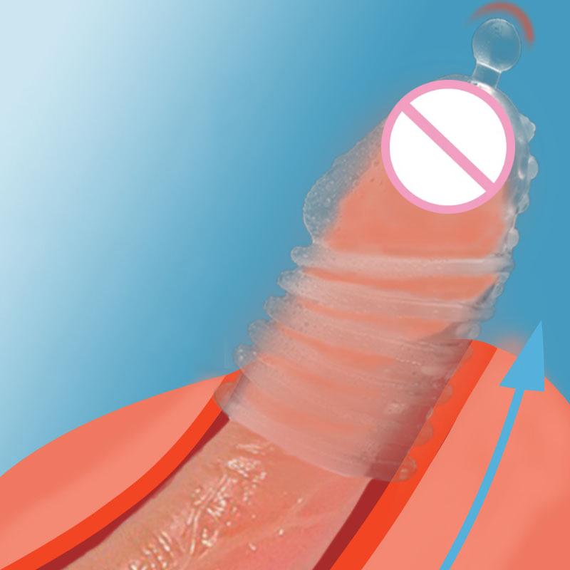 Reusable Silicone Penis Rings Sleeve Extender Sex Toys For Men Delay Ejaculation Condom Dick Enlargemen Cock Ring Glans Cover