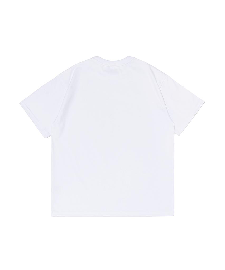 Wogseuaenko Typing Work Oversized Short Sleeve T-Shirt (White)