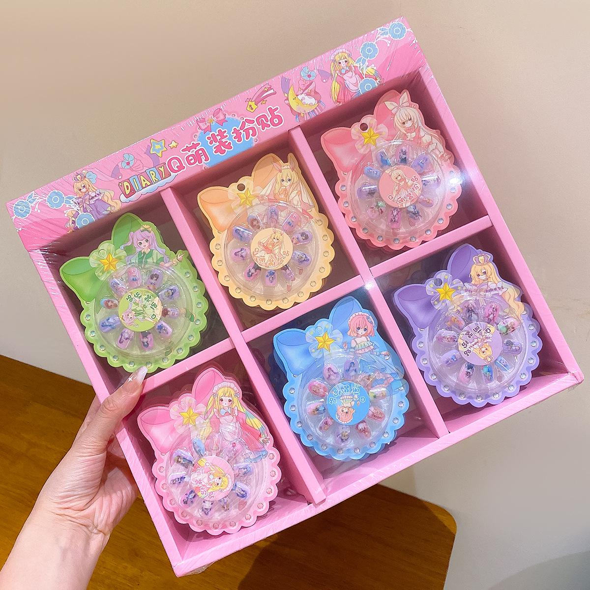 

Набор детских мультяшных наклеек для ногтей: Модная, носимая игрушка-платье принцессы