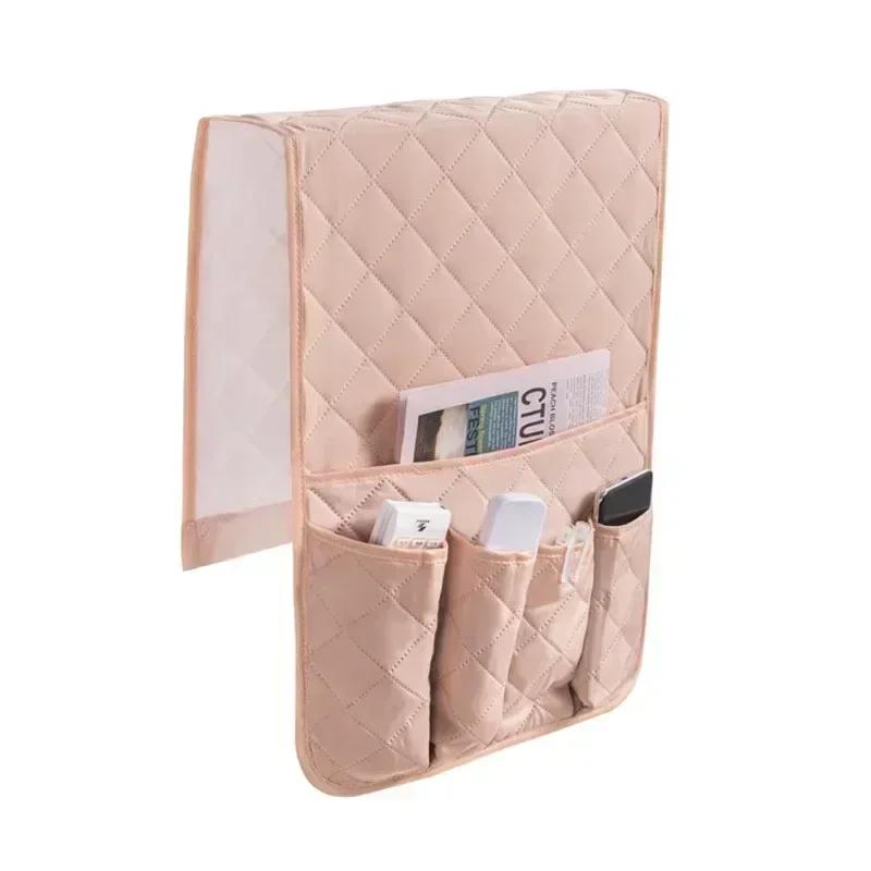 Sofa Armrest Organizer with 5 Pockets and Cup Holder Tray Couch Armchair Hanging Storage Bag for TV Remote Control Cellphone