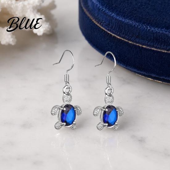 Vacation Style Jewelry 1 Pair Hook Earrings Turtle Shape Drop
