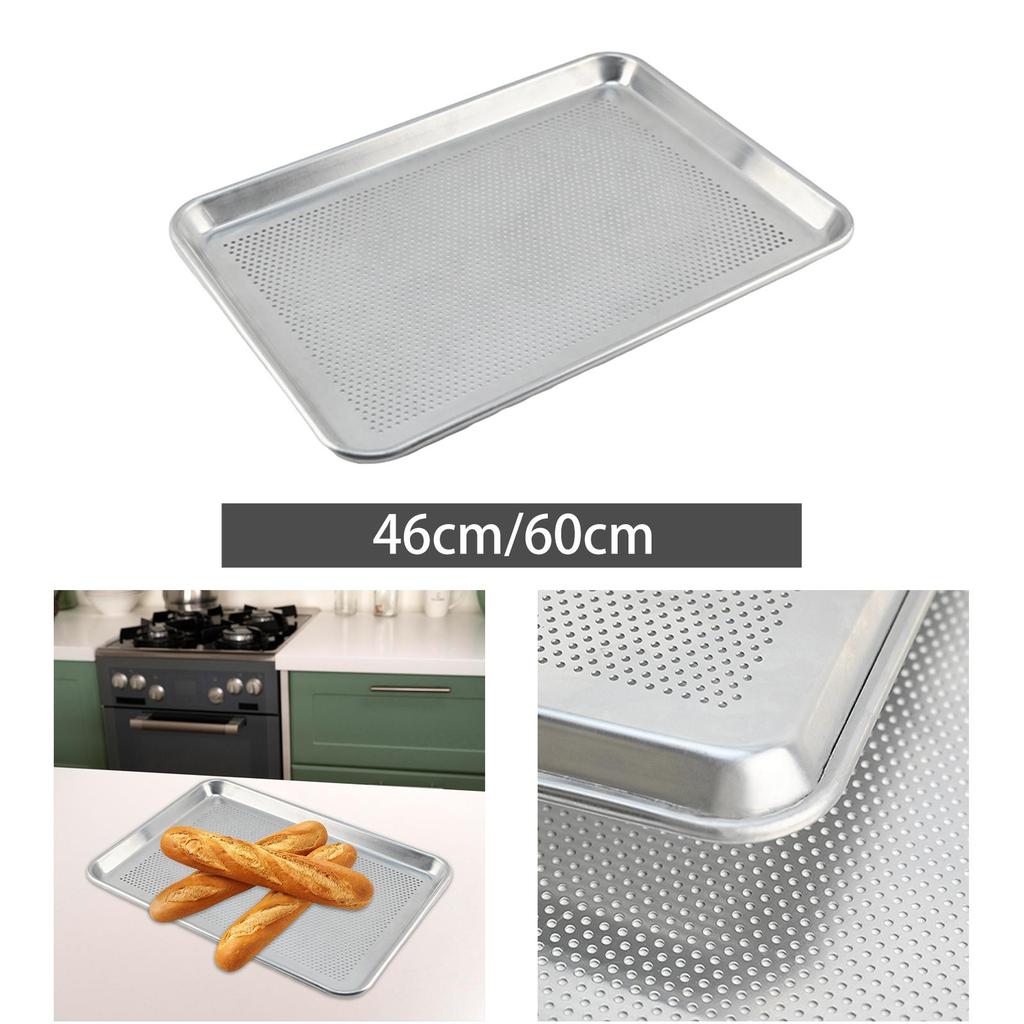 Perforated Sheet Pan Rectangle Bakeware Baking Tray for Kitchen Party Pastry