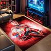 Marc Marquez 93 MotoGP Rug, Motorcycle Racer Portrait Print Area Rug, Motorbike Racing Floor Mat for Fan Bedroom Decor