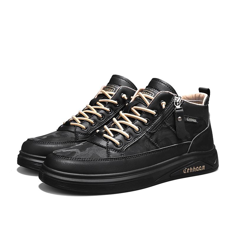 

Новые повседневные высокие ботинки мужские кроссовки нескользящие мягкие и удобные новые легкие для улицы работы универсальные для ежедневного использования 44 чёрный