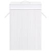 VidaXL Laundry Basket with 2 Sections White Bamboo 72 L 320743