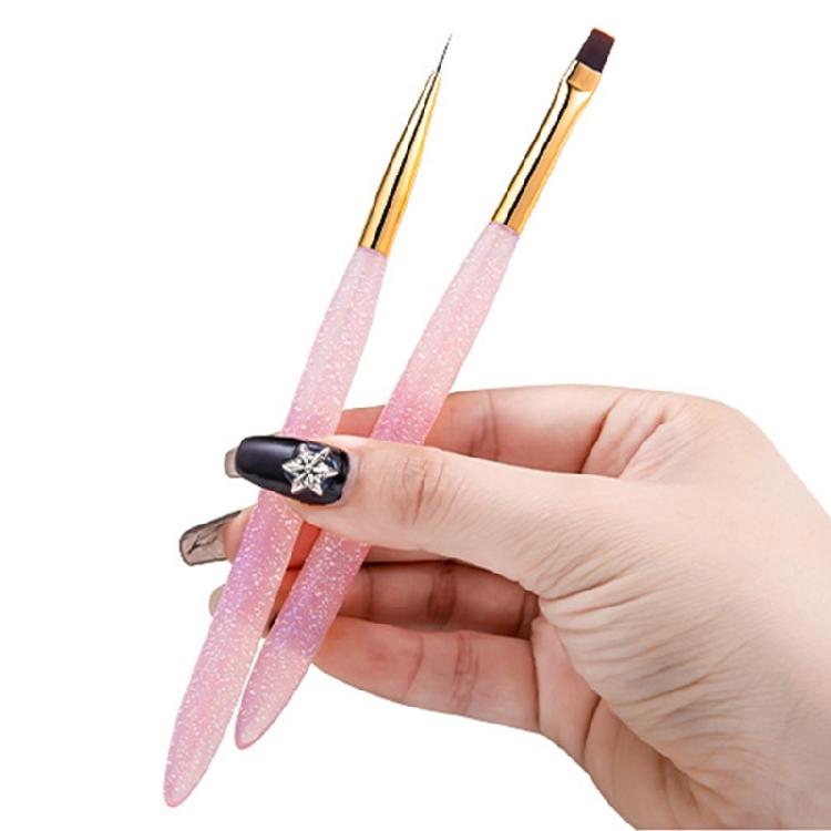 4pcs Nail Liner Brush and Dotting Pen Set Nails Art Brushes for Skilled Woman