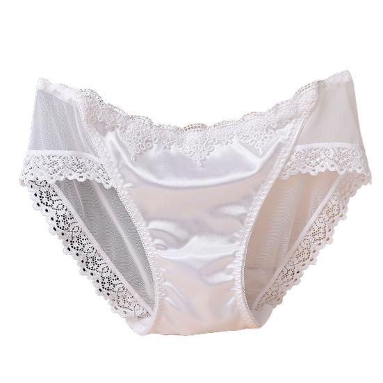 Dámské kalhotky Trendy Sexy Perspektiva Tenké Pohodlné Uvnitř Nošení Nylonová Krajka Šití Dámské Kalhotky Doplňky na spaní