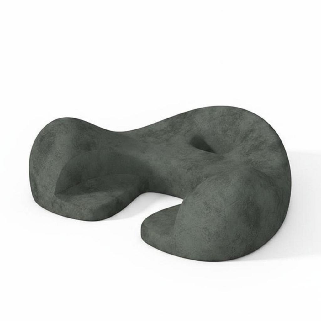 Meditation Cushion Memory Foam Contoured Seat Pillow Floor Lounger Chair