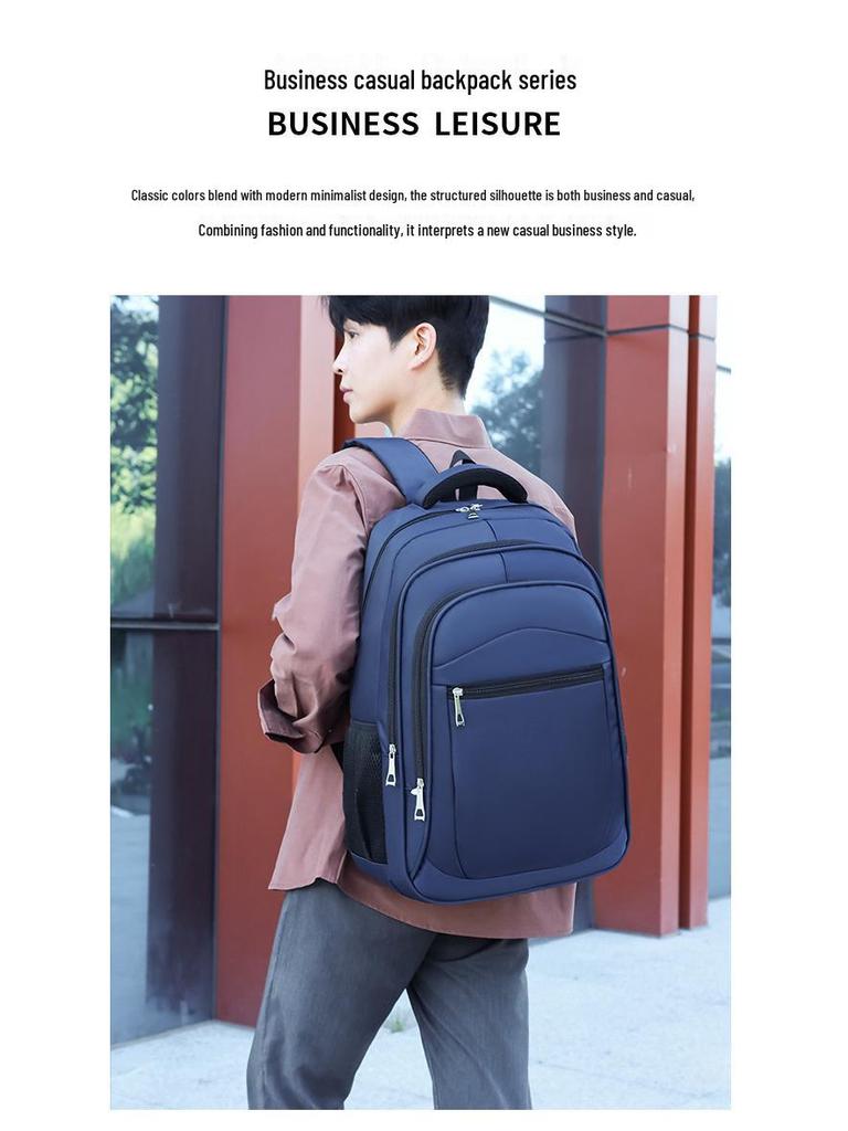 Multifunktionaler leichter Rucksack für Studenten: Tasche aus Oxford-Gewebe mit großem Fassungsvermögen für Freizeit, Geschäft und Schule