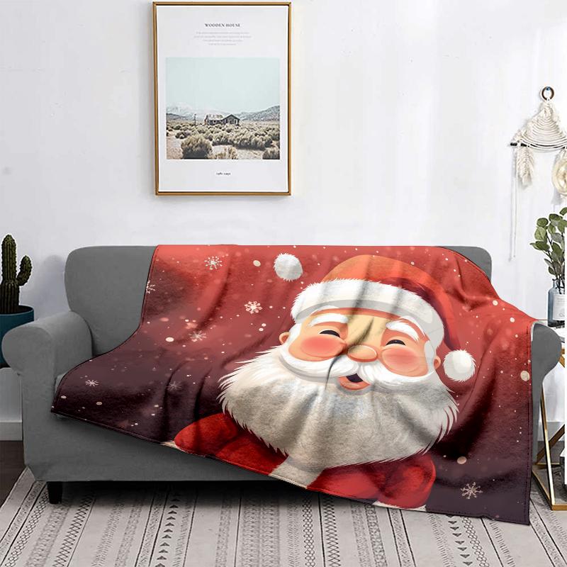 Hjemmedekorasjon plysj pledd sofateppe sengeteppe seng fluffy myke tepper dekor rutete moderne Halloween god jul vinter