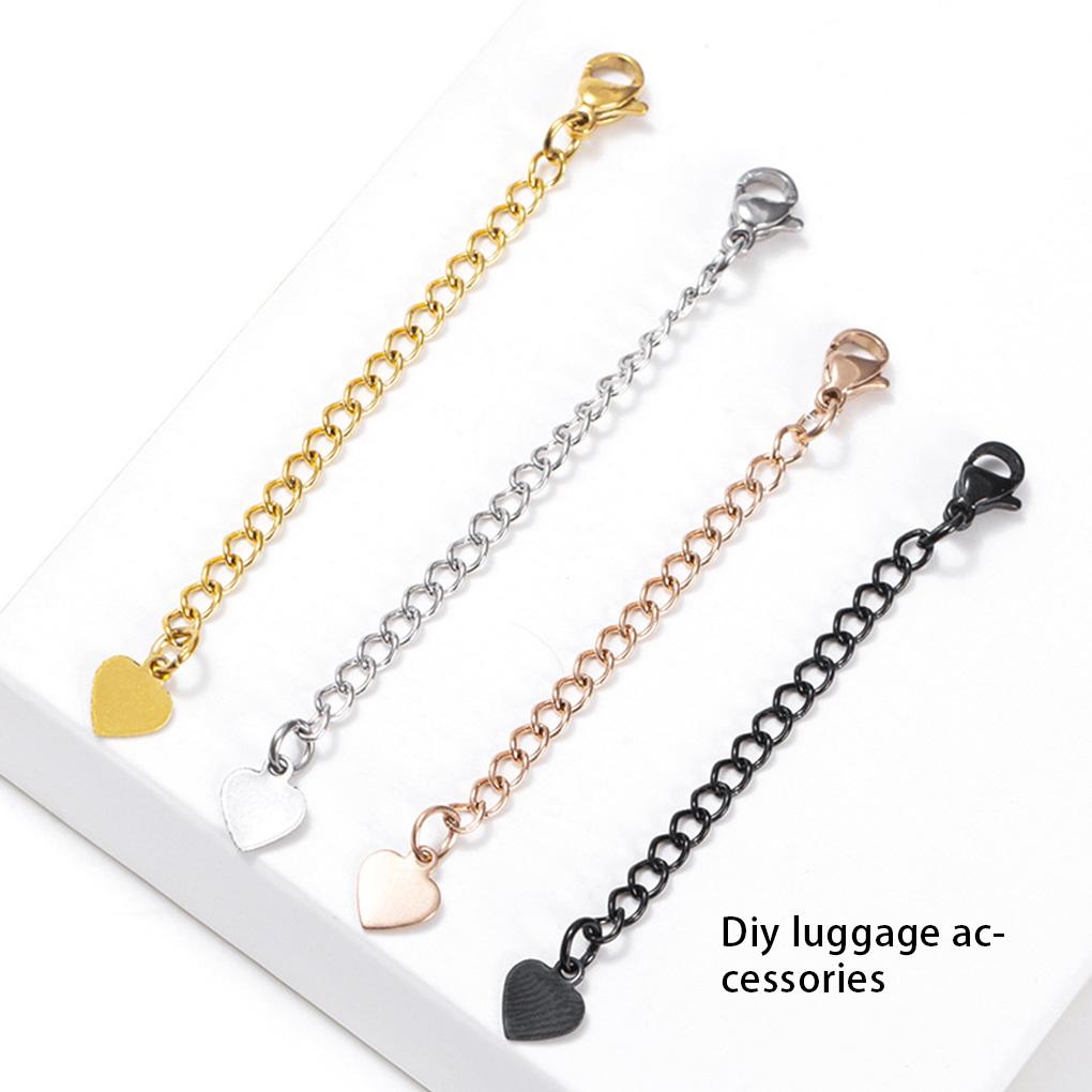 Extension Tail Chain Stainless Steel Necklace Bracelet Body Jewelry Making Clasp Extender Handmade Bag