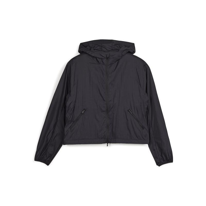 Y-3 Lightweight Plain Hooded Jacket Women Jackets Black IN2832