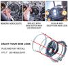 Black/Chrome 7" LED Headlight Mounting Bracket Ring Headlight Mount Lamp Holder Bracket For Wrangler JK Suzuki Samurai Car Motor