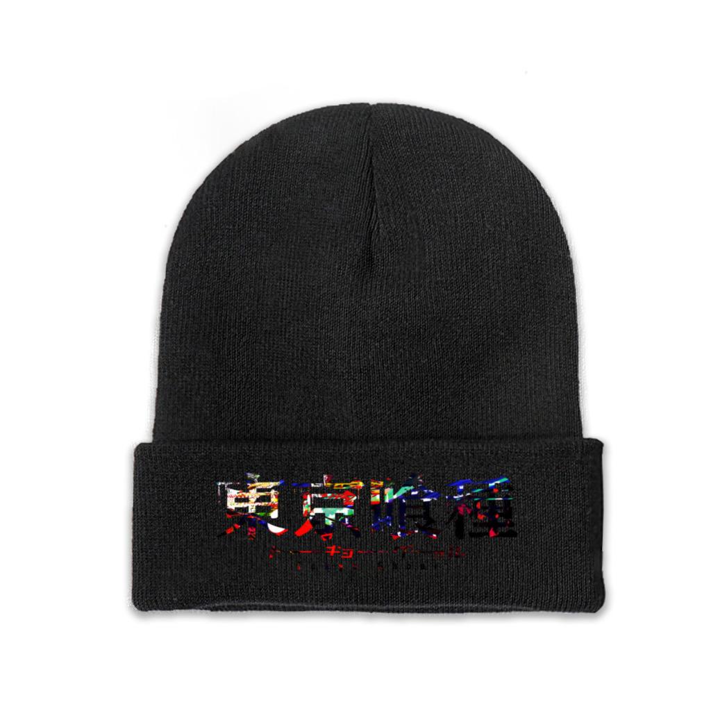 Tokyo Ghoul Strickmütze, Mützen, Wintermützen, warme Polyester-Freizeitmütze, Unisex, Damen