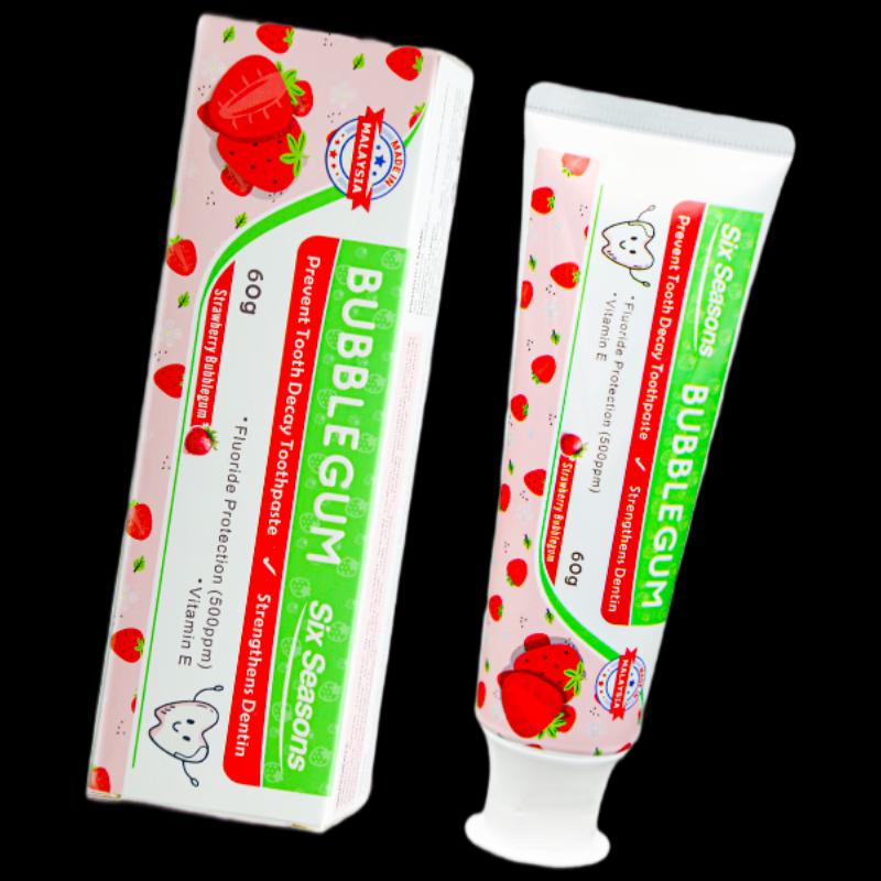 

Детская зубная паста Sixth Season против кариеса со вкусом клубничной жвачки