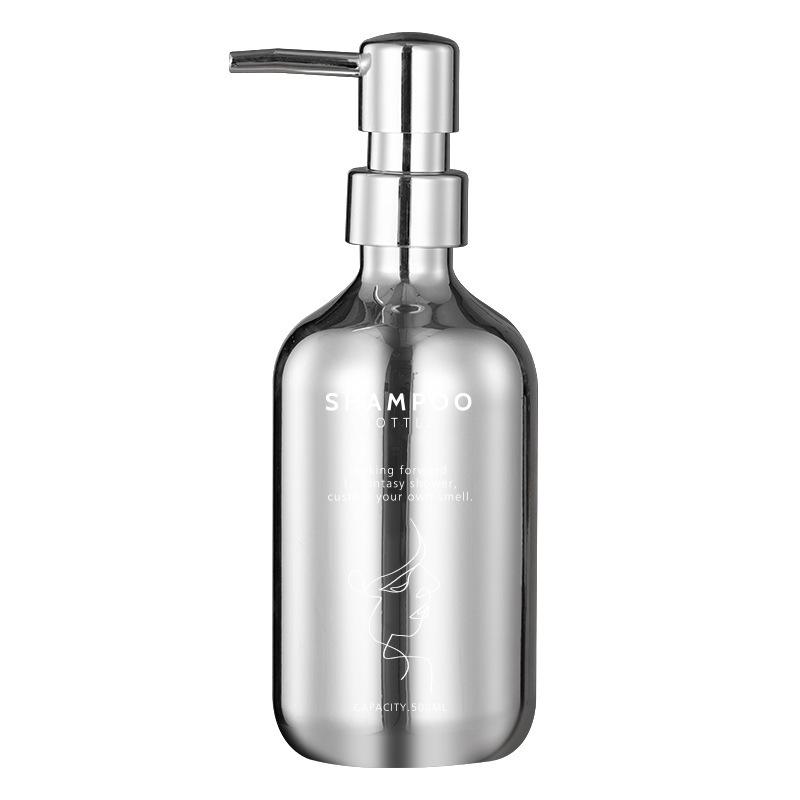 Electroplated Refillable Shampoo & Shower Gel Dispenser