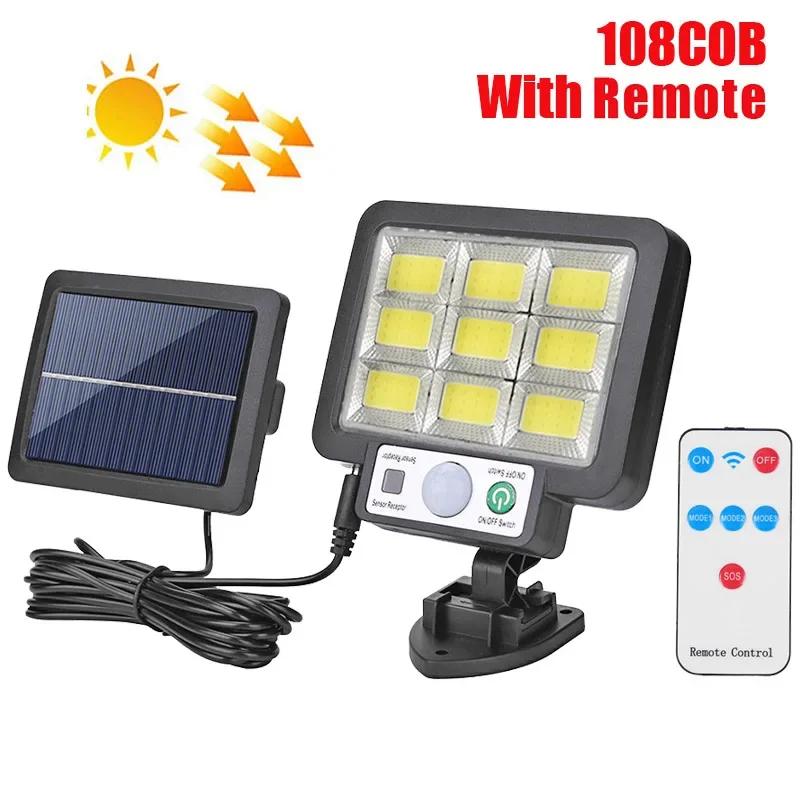 Outdoor LED Solar Wall Light Waterproof PIR Motion Sensor Garden Street Lamp Solar Panel Wall Lamp Decorative Light