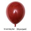 Double-Layer Cherry Red Party Balloons (5", 10", 12", 18", 36")