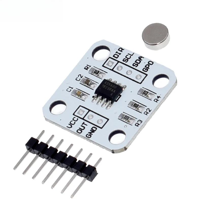 AS5600 magnetic encoder magnetic induction angle measurement sensor module 12bit high precision