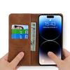  Vintage Strong Magnetic Wallet Case for iPhone 17 & Samsung S25 Ultra - Retro Flip Leather Card Holder Cover