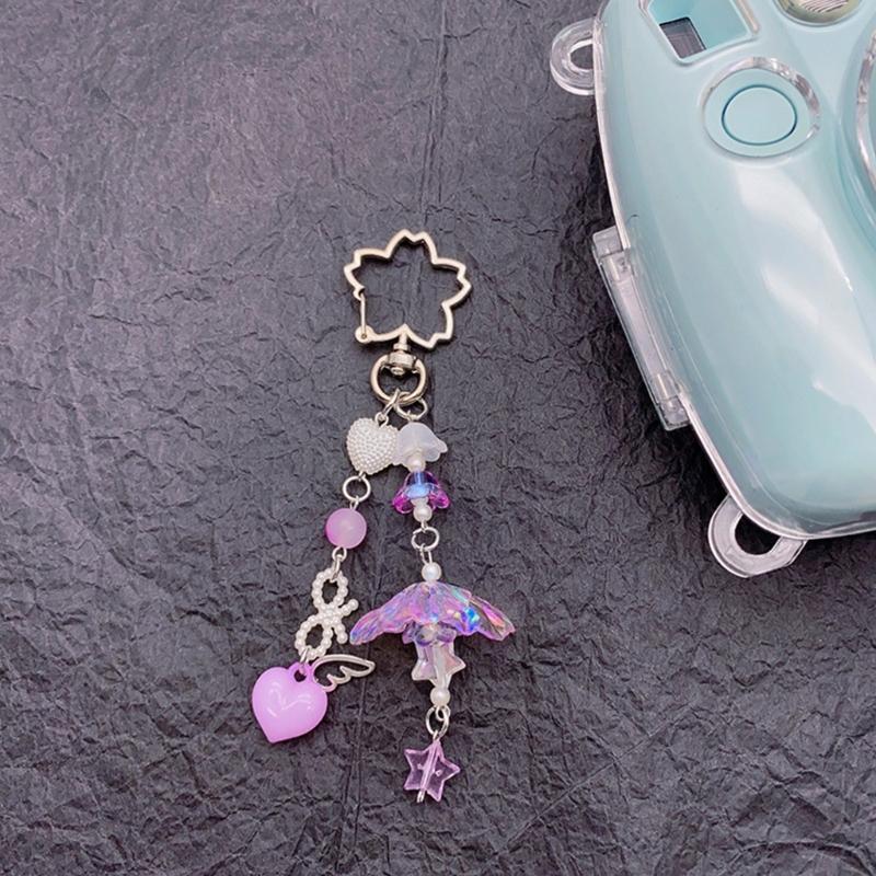 Colorful Phone Chain Handmade Phone Jewelry Trendy Bag Pendant Bag Charm Phone Lanyard Perfect Gift for Woman Girls