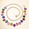 Waist Chain High-end Color Full Diamond Crystal Waist Chain Niche Vintage Dress Accessories