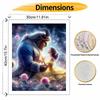 Disney Beauty and the Beast oil painting art romantic fantasy rose handmade diy painting home decoration gift