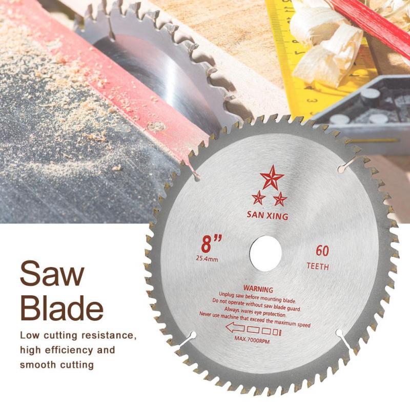 8inch Professional Alloy 60-Tooth Saw Blade Woodworking Cutting Disc ...