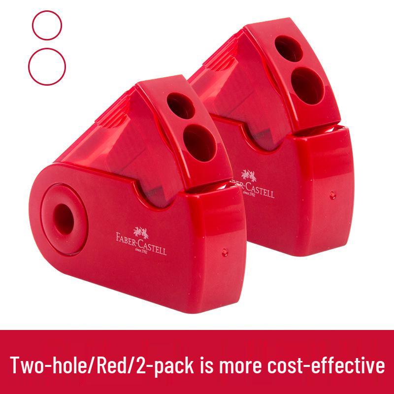 Faber-Castell Portabel Manuell Blyertspennvässare för Konststudenter - Idealisk för Skissning, Färgpennor och Kol.