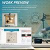 Atomstack ac1 lightburn appareil photo pour machine de gravure laser