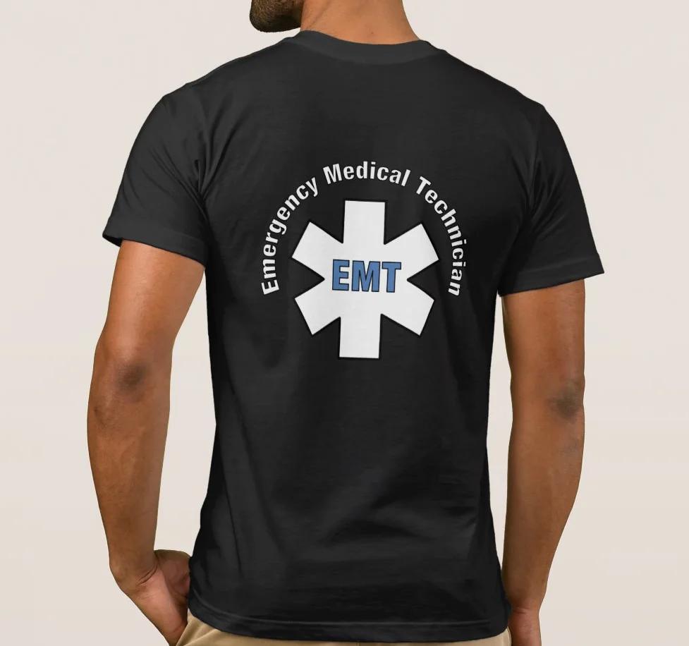 Emergency Medical Paramedic EMT Star of Life TShirt 100 Cotton ONeck Summer Short Sleeve Casual Mens Tshirt Size S3XL