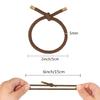 5PCS Gold Plated Elastic Hair Rubber Bands Mix Color Styling Decoration Hair Bands High Elasticity Ponytail Holder