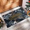 Tappeto in Flanella Stampato AC Milan Antiscivolo Morbido Poliestere Tappeto per Pavimento Tappetino Decorativo da Interno per Camera da Letto Soggiorno Divano Sala Giochi Decorazione Casa