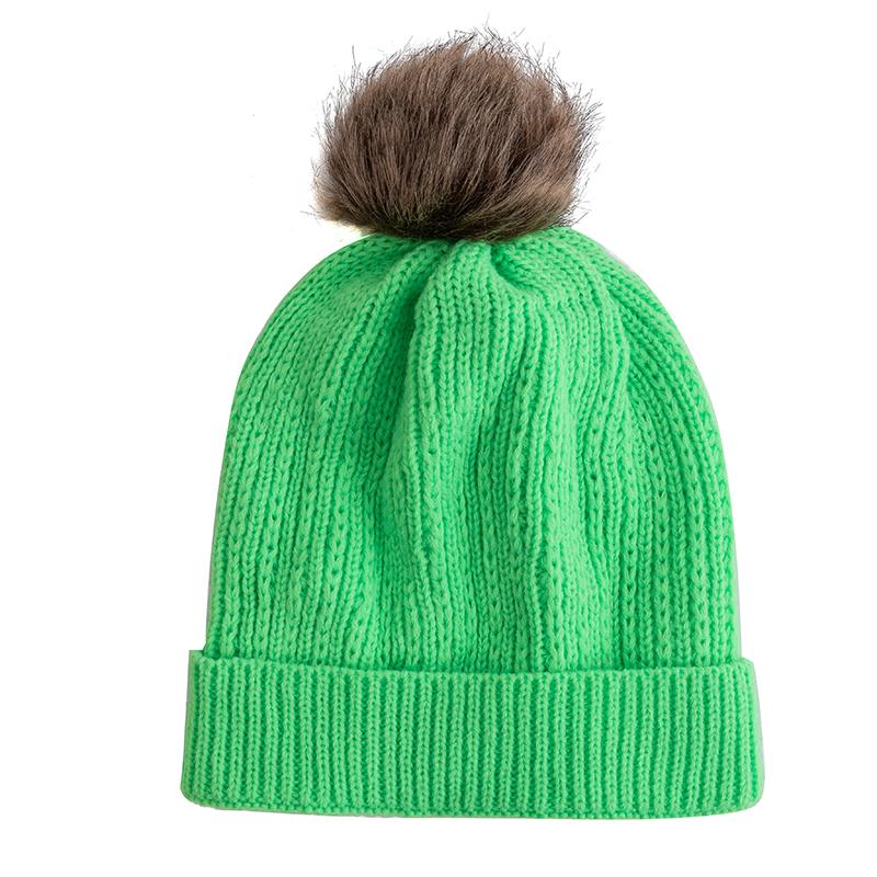 Nové Candy Colours Zimní čepice Dámské Bambulky Čepice Soft Trendy Čepice s čepicí Basic Daily Leisure Cap