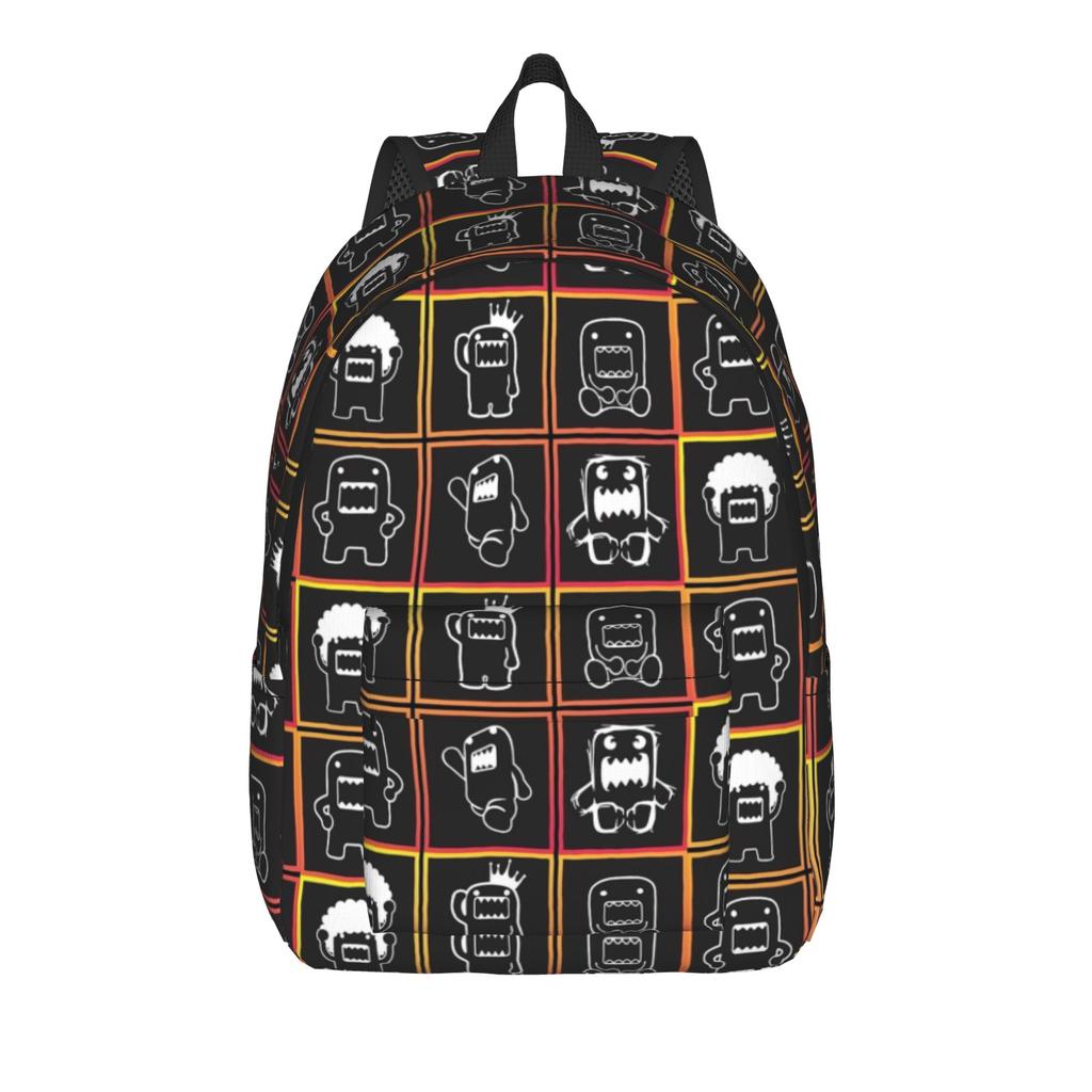 Zaino per Adolescenti Domo Kun Meme Resistente per Studenti Escursionismo Viaggio Zainetto Bambola Anime per Uomini Donne Borse in Tela per Laptop