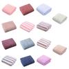 Coral Velvet Bath Towel Highly Absorbent Stylish Striped Design Thick Plush