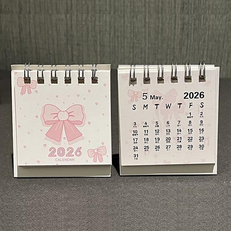 2026 Desk Calendar Yearly Monthly Daily Planner Cute Coil Calendar Yearly Schedule Organizer To Do List Home Office Supplies