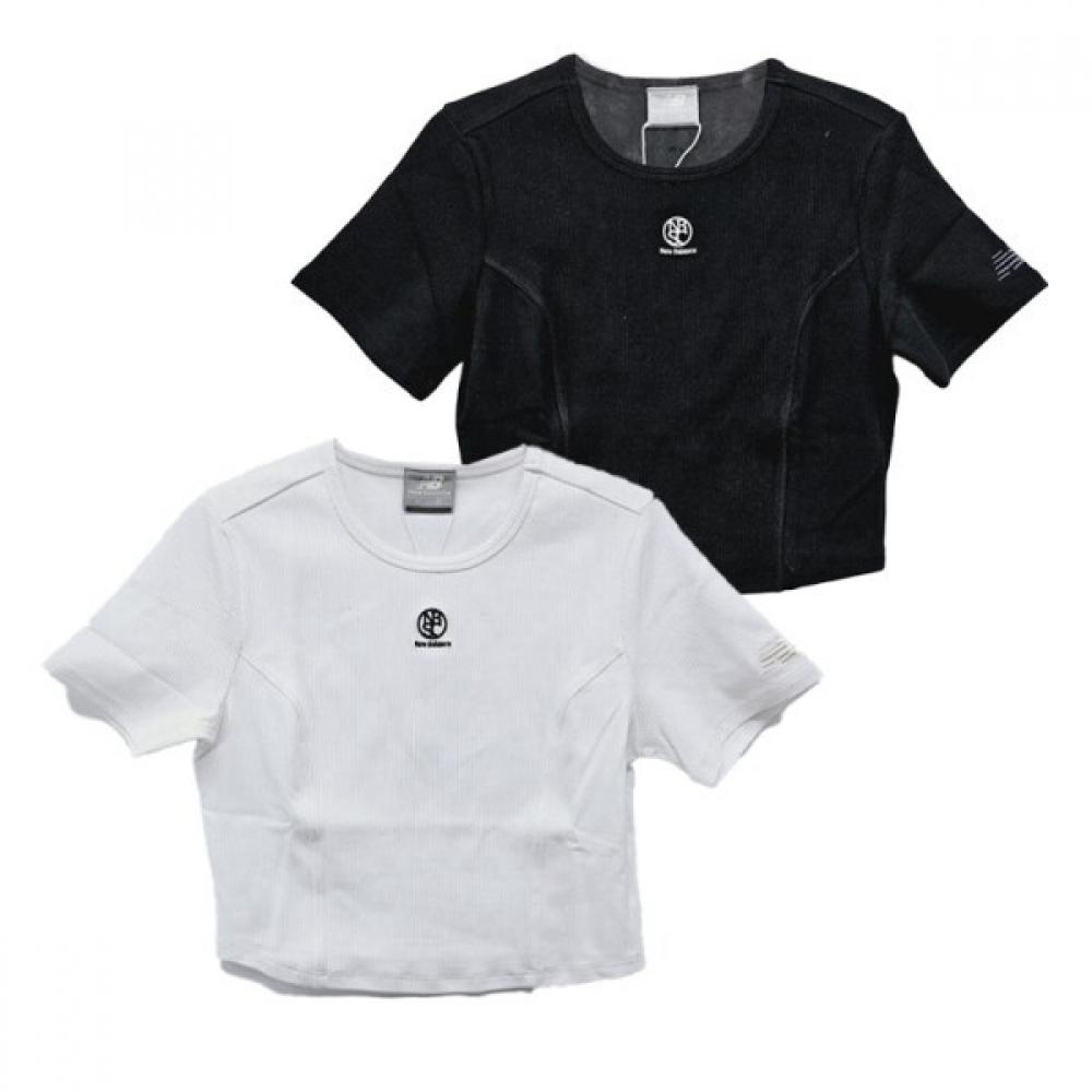 

New Balance Женская приталенная летняя футболка в рубчик Nbnee2w502 (19)Black/085(S)