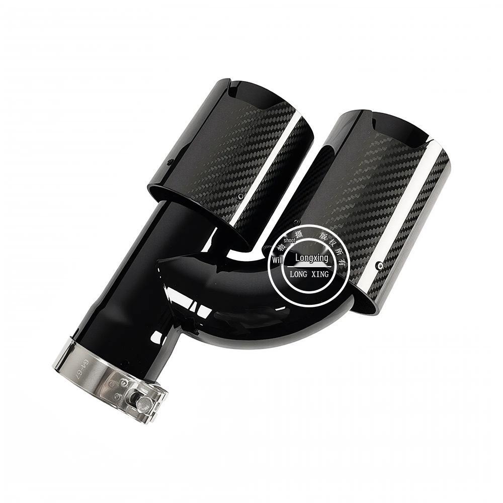 BMW M Style Doppel-Endrohr aus Kohlefaser, 93 mm