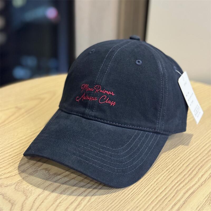 Letter embroidered baseball cap for men and women, universal sunshade and face, small cap, casual versatile hat