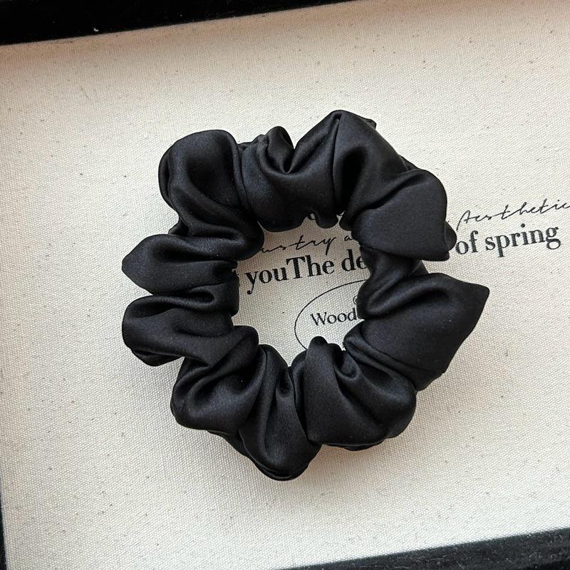 Kvinnor 100% Ren Mullbärssilke Hårband Vit Silke Scrunchies Flickor Elastiska Hår Gummiband Enfärgad Hårrep chouchou soie
