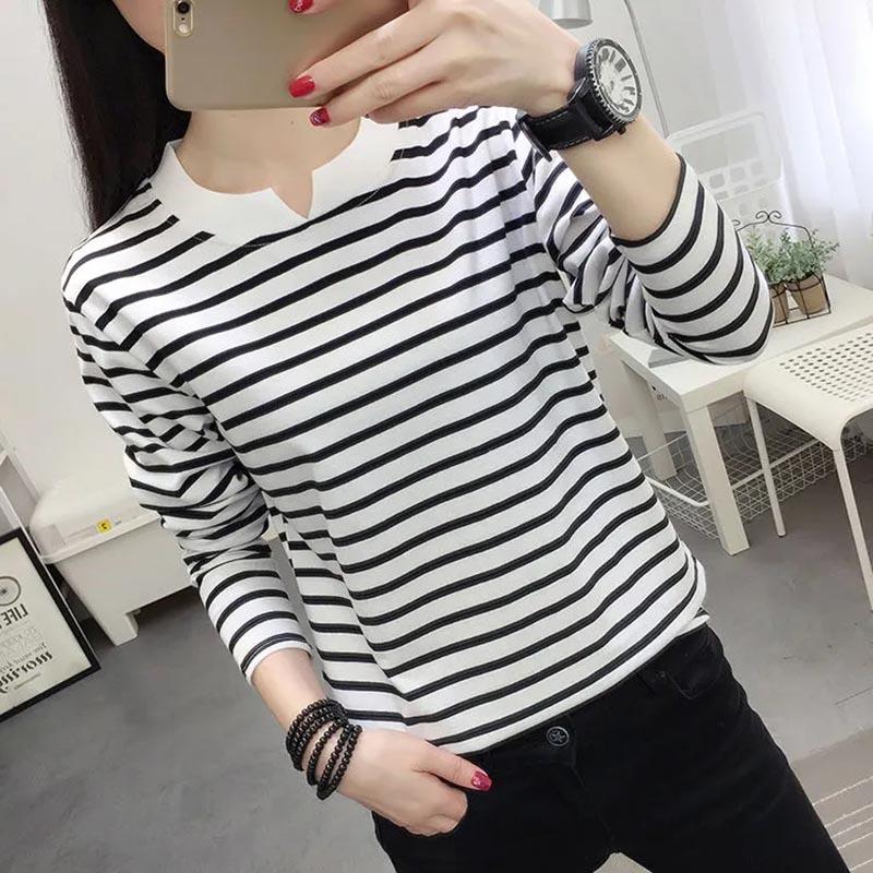 Shirt Tops Women Cotton Blouse Oversized Comfortable Stretch Long Sleeve Shirt Streaks Loose Tops